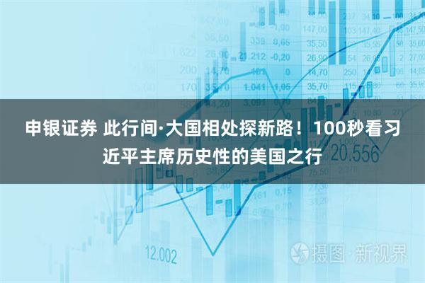 申银证券 此行间·大国相处探新路！100秒看习近平主席历史性的美国之行