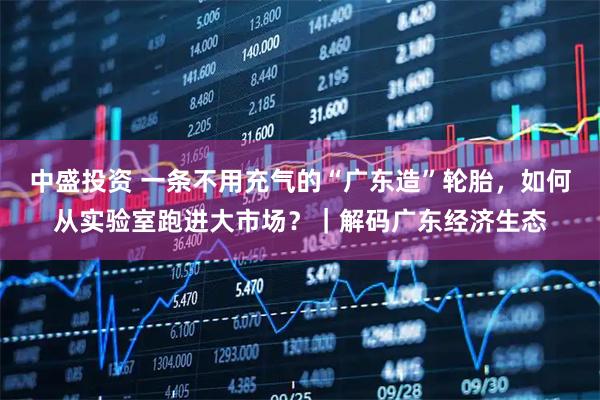 中盛投资 一条不用充气的“广东造”轮胎，如何从实验室跑进大市场？｜解码广东经济生态